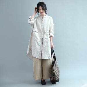 棉麻中式上衣 65cm